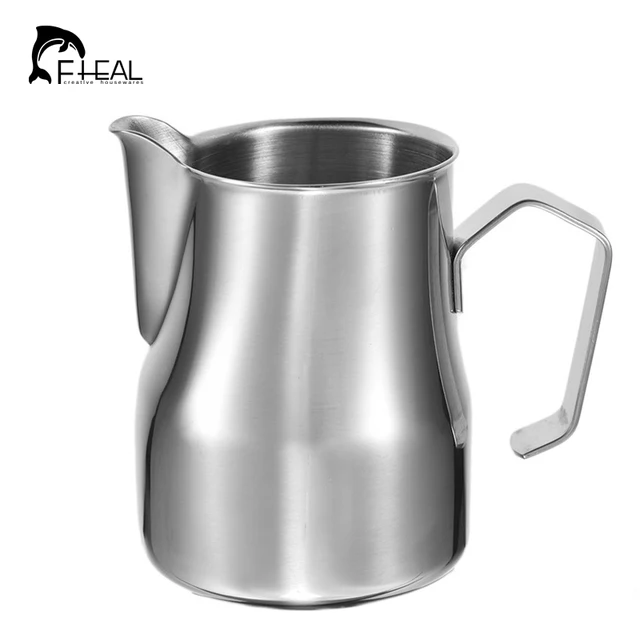 Fheal Coffee Pitcher Milk Frothing Jug 1pc 350 500 750ml Stainless Fheal Coffee Pitcher Milk Frothing Jug 1pc 350 500 750ml Stainless Steel Espresso Cup
