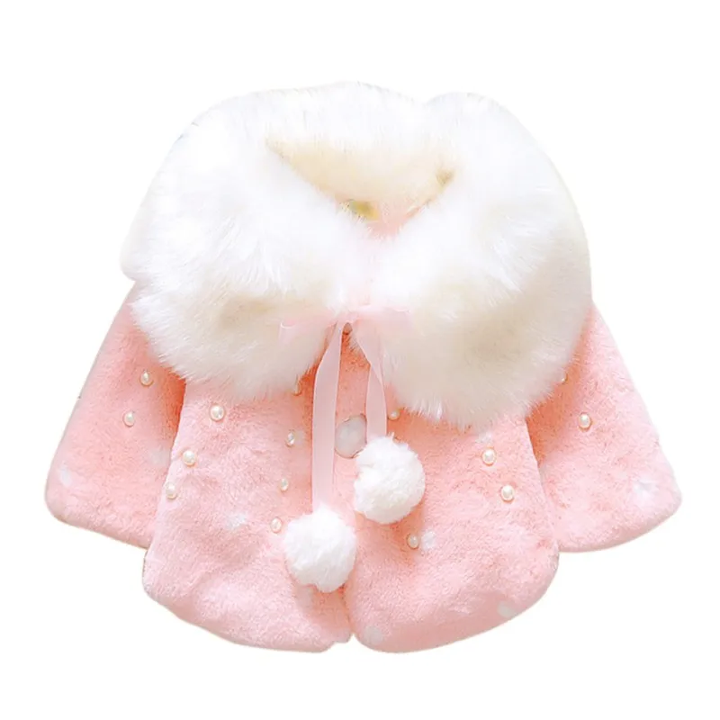 Зимнее теплое пальто из хлопка для маленьких девочек; плащ; куртка; теплая плотная одежда высокого качества