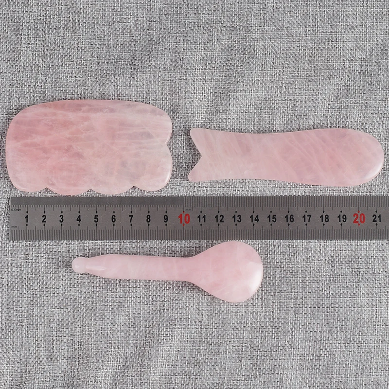 3 pcs/set Facial Massage tool rose quartz Women Relaxation Slimming wand Jade Acupuncture point gua sha For Health Care 3 pcs/set Facial Massage tool rose quartz Women Relaxation Slimming wand Jade Acupuncture point gua sha For Health Care