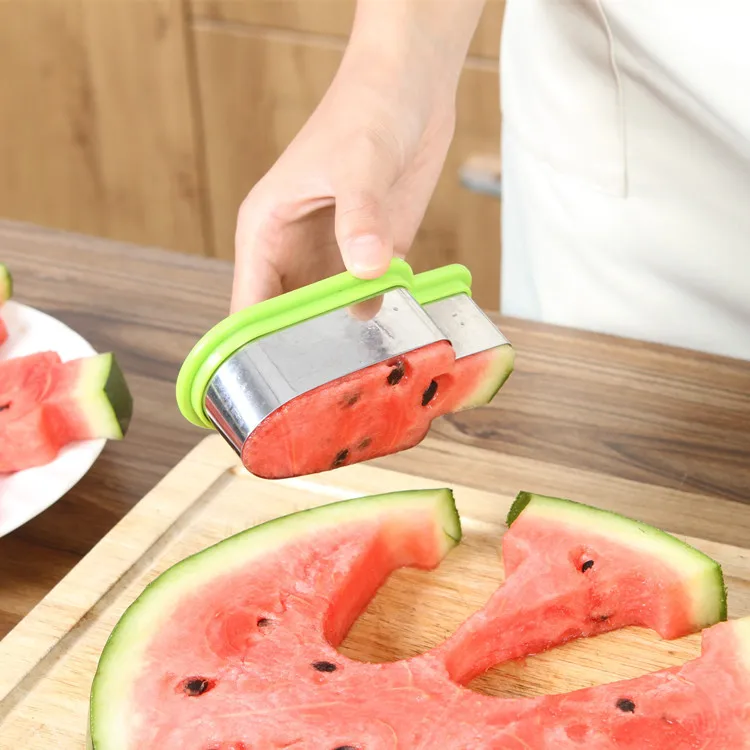 

Stainless Steel Watermelon Cut Slice Model Popsicle Shape Melon Slicer Fruit Cutting Tool Kitchen Cutting Tools Kitchen Gadgets