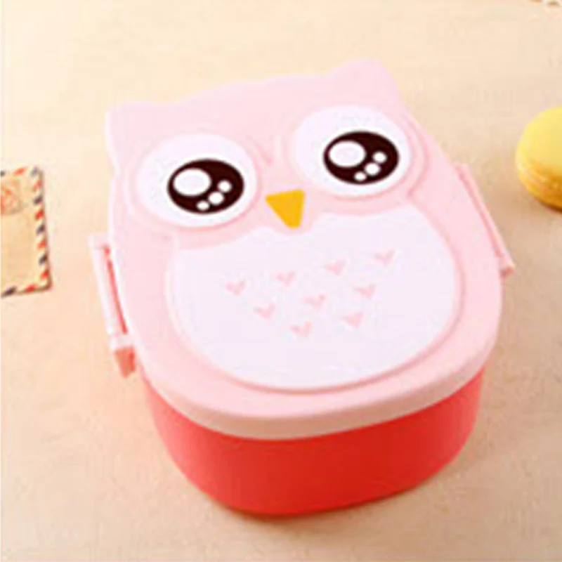 Cartoon Children Owl Lunch Box Food Fruit Storage Container Portable Baby Bento Box Safe Food Picnic Container Lunchbox BB5065 (7)