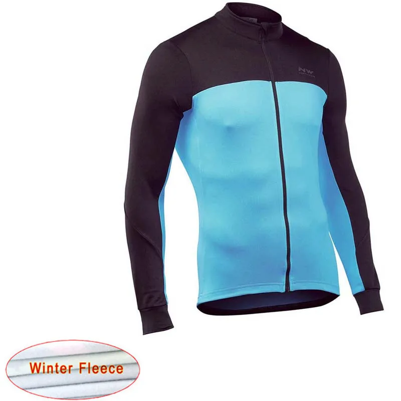 

NW Winter Thermal Fleece Cycling Jersey 2019 Long sleeve Keep Warm Racing Bike Cycling Clothing Maillot Ropa Ciclismo Hombre C28