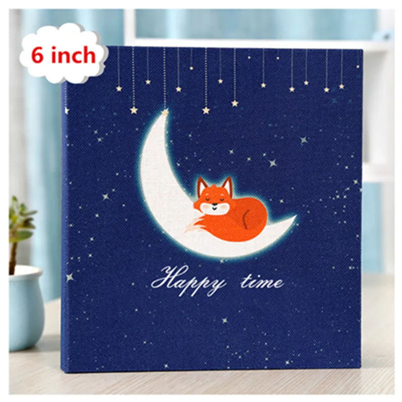 Джинсовый чехол bear stars fox art семейный фотоальбом 6 дюймов/5 дюймов альбом 800
