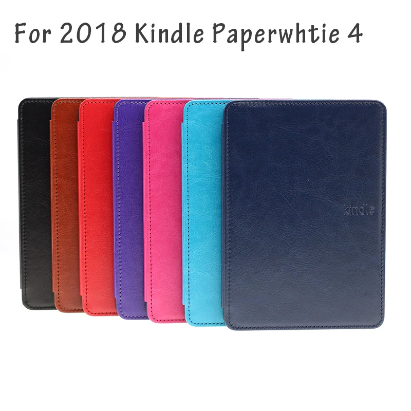 Прошитый чехол из искусственной кожи для Amazon 2018 Новый Kindle Paperwhite 4 с функцией