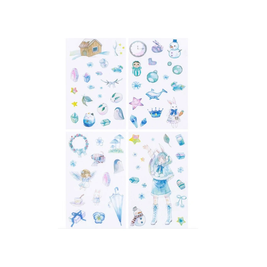 Pacotes Lote Doce Meninas Diário Adesivo Kawaii Papelaria Faça Você Mesmo Scrapbooking Álbum Adesivos Etiqueta Decorativa Atacado 12 - 15 12 pacotes lote doce meninas diário adesivo
