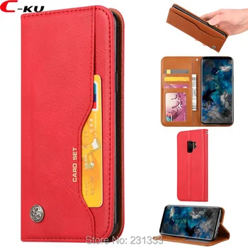 

C-ku Retro ID Card Set Wallet Leather Pouch Case For Iphone X 8 7 PLUS 6 6S IphoneX Stand TPU Magnetic Money Skin Cover 100pcs