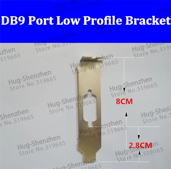 Porta com Suporte de Baixo Perfil para Dell Pci-e Serial hp Mini Case 50 2u Pcs Pci Vga Db9