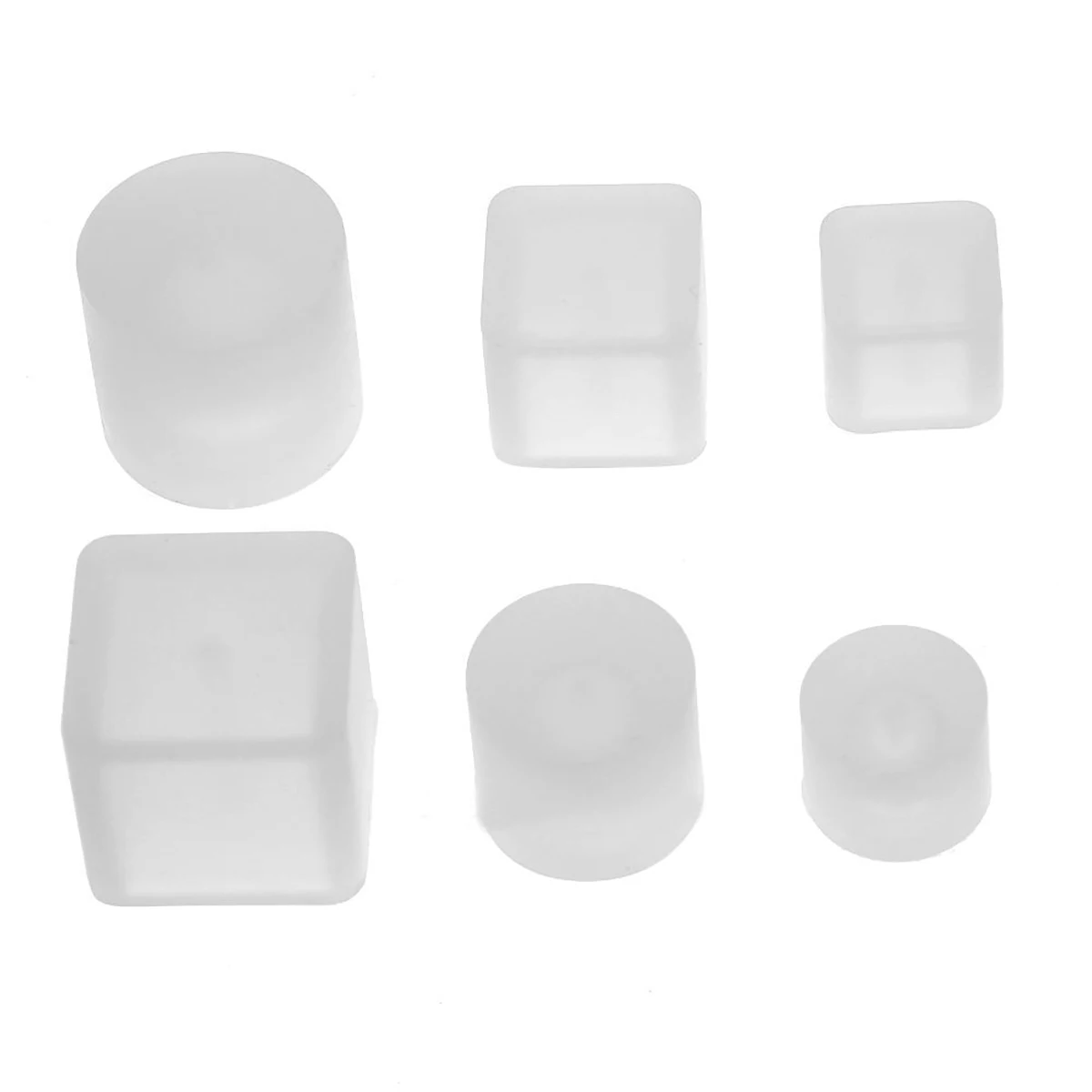 6pcs 1set  New Crystal Silicone Necklace Pendant Jewelry Mold Making DIY Resin Craft