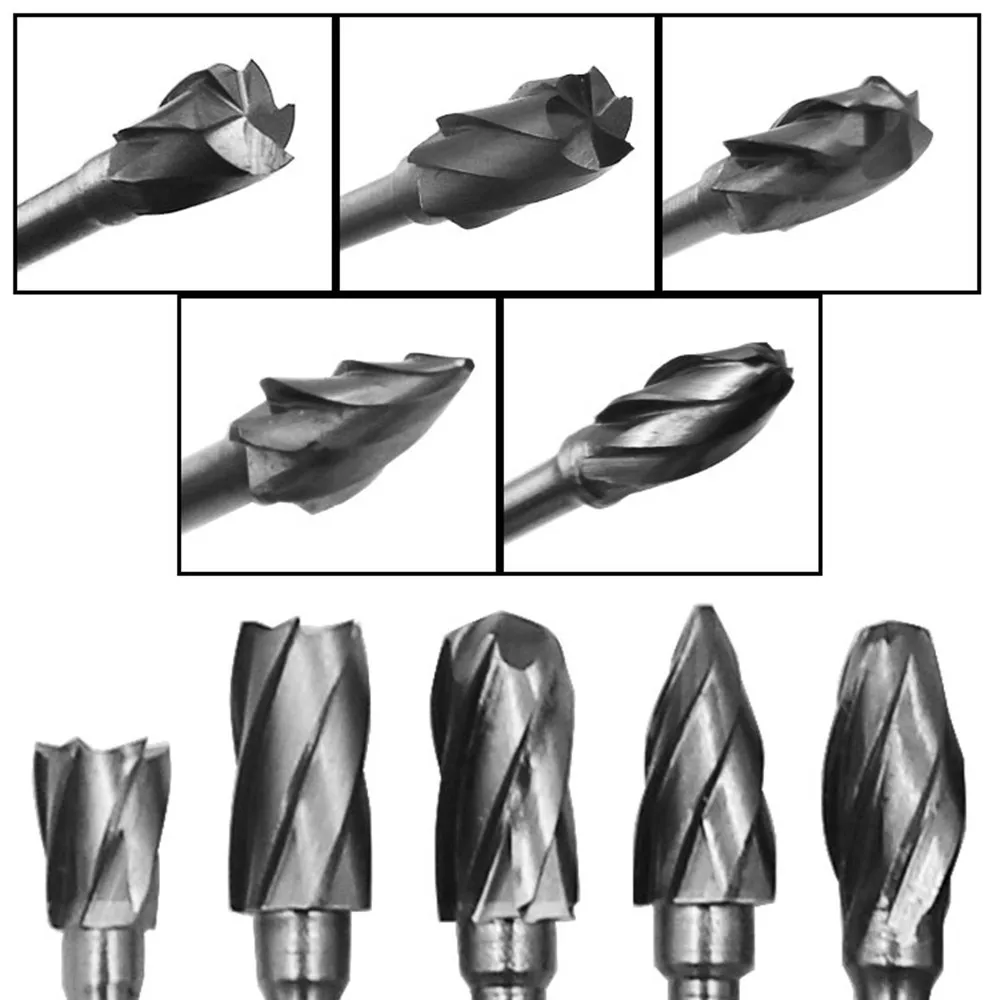 Твердосплавные заусенцы 10 шт. 3 мм хвостовик одинарная резка карбид вольфрама роторные напильники режущие боры инструмент роторные сверла штамповки шлифовальные Биты