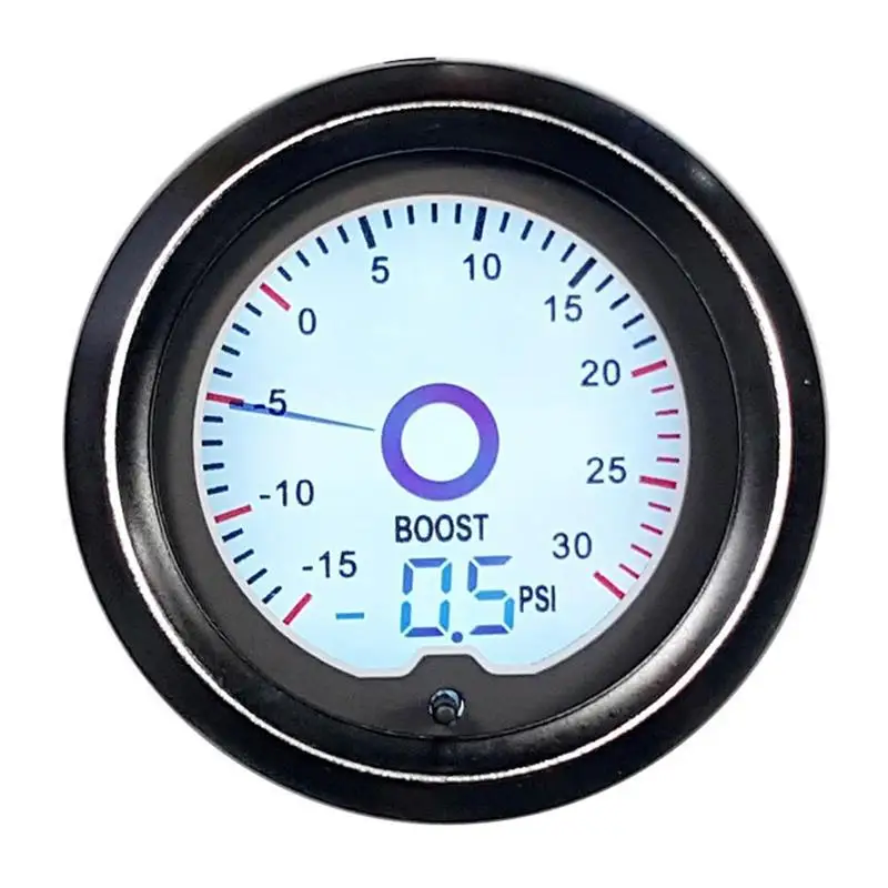 Oil Pressure Gauges 52mm Boost gauge psi VacuumWater temp/Oil temp/Voltmeter/Tachometer RPM Car Gauge fuel meter auto sensor - Цвет: boost gauge PSI
