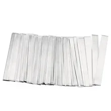 Прокладка из чистого никеля-0,15x6x50 мм вкладка для пайки 18650 литиевых батарей Сварка Ni200 50 шт