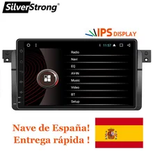 SilverStrong Android 8,1 автомобиль DVD gps магнитола стерео для BMW E46 318 320 3 серии dvd-плеер приемник навигации