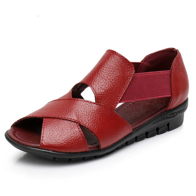 

Brand 2019 Summer Gladiator Rome Casual Sandals Women Shoes Sandalia Feminina Genuine Leather Wedge Heel Comfort Sandals m936