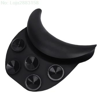 

Black Silicone Shampoo Head Pillow Neck Rest With Suction Cup Hair Wash Sink Basin Hairdresser Accessories