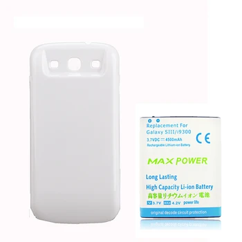 

High Quality 4500mAh Extended Backup Thicker Replacement Battery with Back Cover Case For Samsung Galaxy S3 SIII I9300 Battery