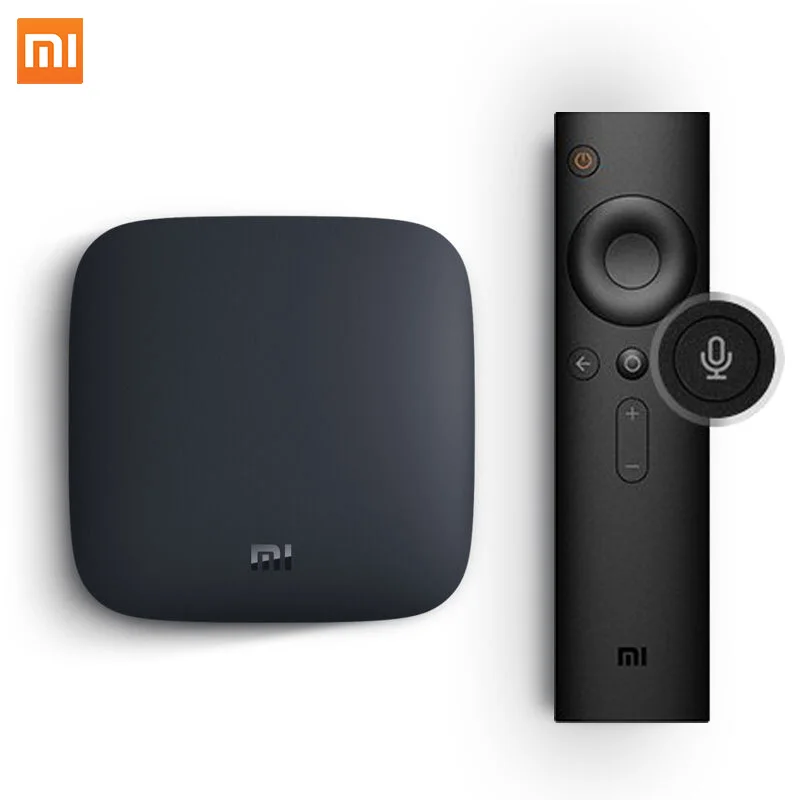 Xiaomi Mi ТВ-бокс 3 Smart 4K Ultra HD 2G 8G Android 8,0 Movie WiFi Google Cast Netflix Red Bull медиаплеер приставка