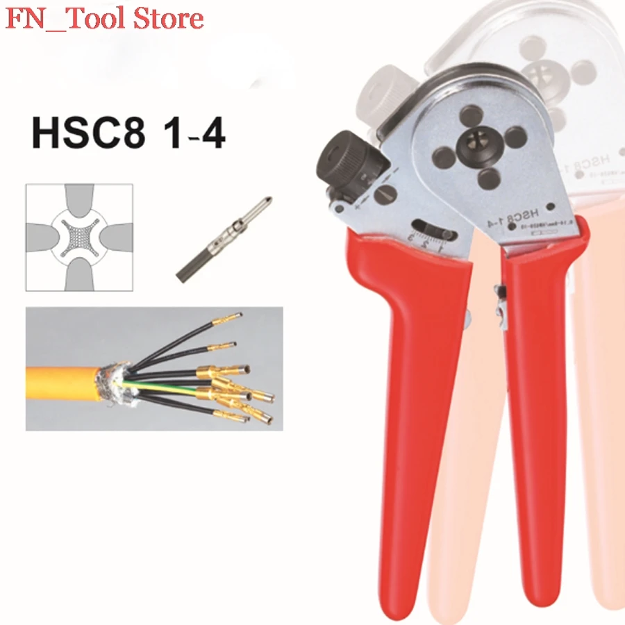 

FASEN HSC8 1-4 coopper terminals 0.5-6.0mm2 capacity cable tool crimping plier top-quality crimper connections