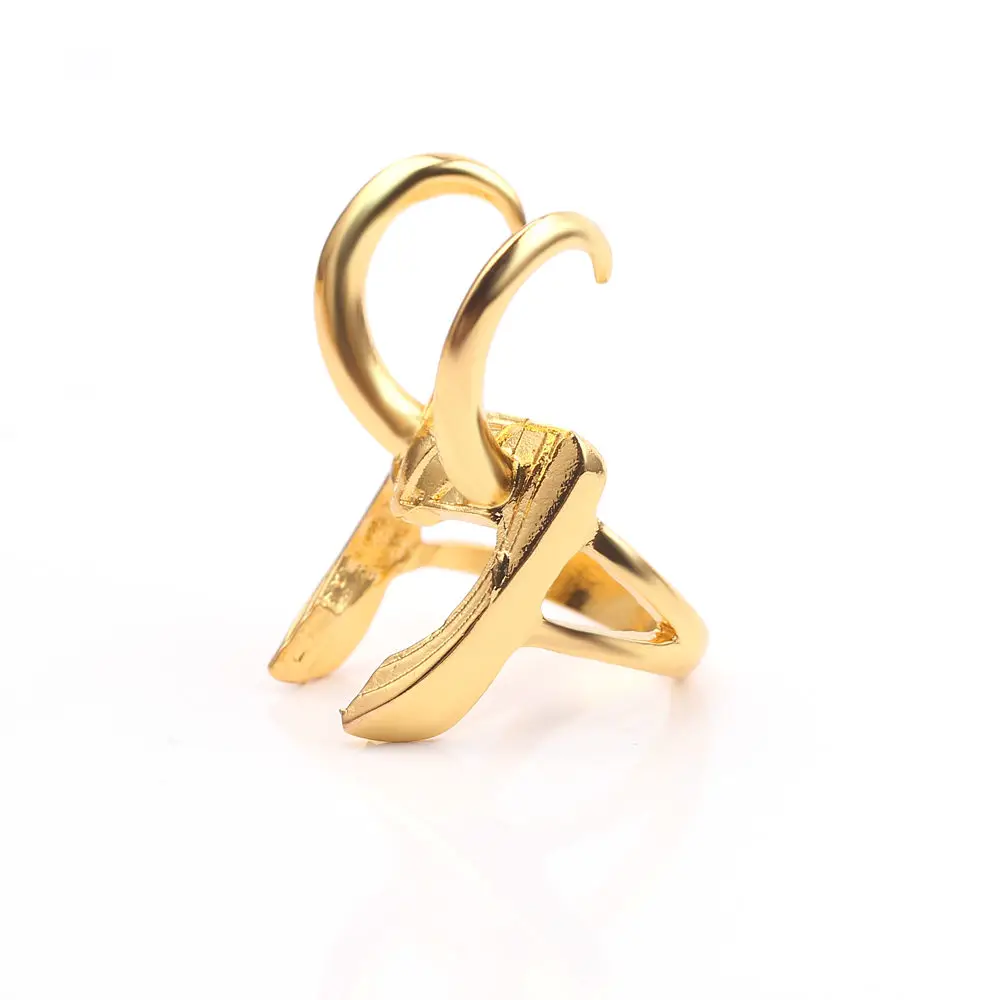 Бижутерия с изображением "Мстителей" Темный мир Loki шлем кольца крутой Тор кольцо стереоскопический золотой сплав уголок для мужчин и женщин аксессуары