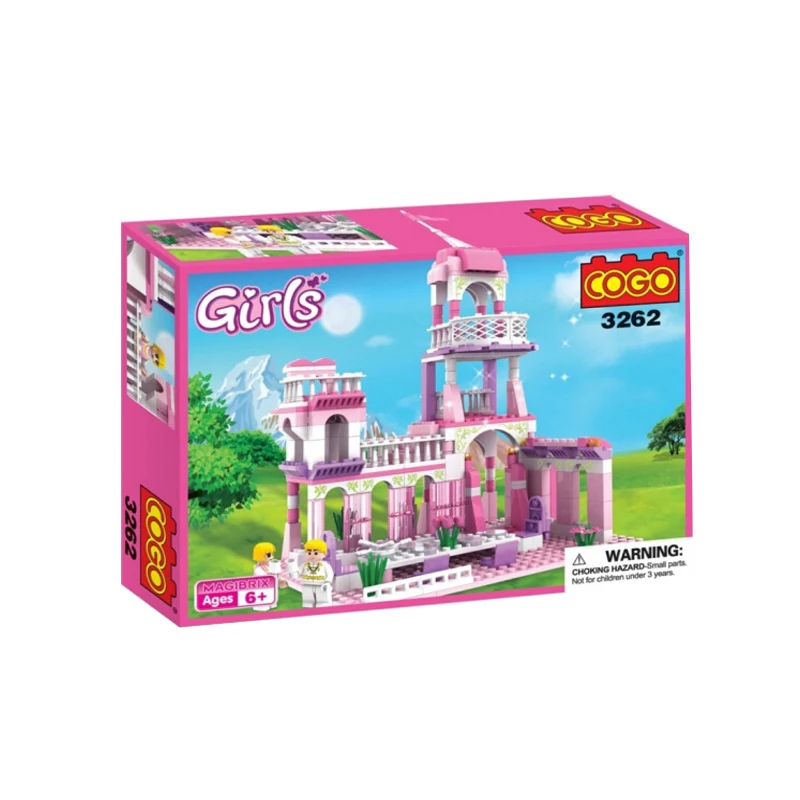 

254Pcs Princess Castle Figures Educational Building Blocks Girl Friend Models Assembly Bricks Toys Walkie Talkie