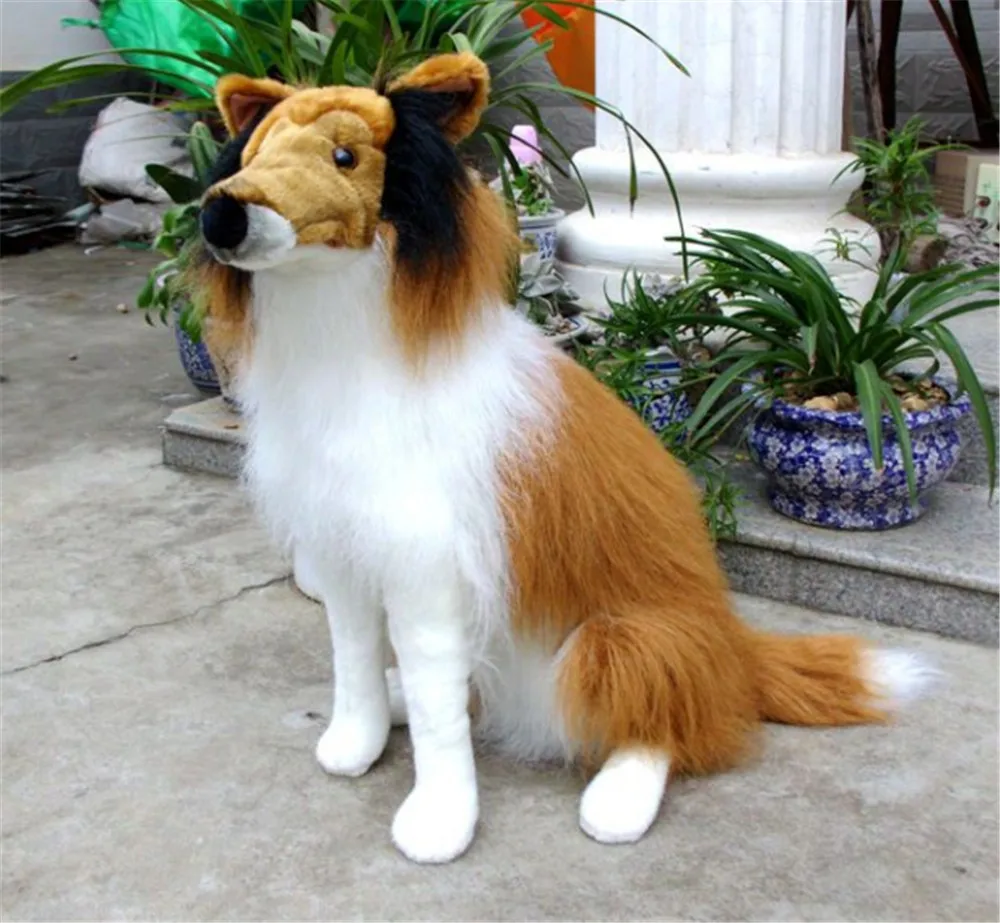  65cm Giant Lovely Plush Soft Stuffed Simulated Animal Shepherd Dog5