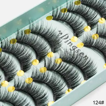 

10 Pairs 3D Mink Lashes 100% Handmade Eyelashes Natural Long 3D False Eyelashes Soft Eyelash Extension Makeup Kit Cilios
