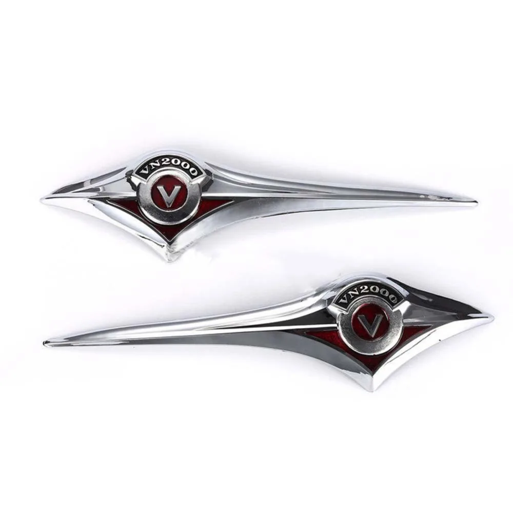 Motorcycle Chrome Fuel Gas Tank Emblem Badge 3D Decals Stickers for