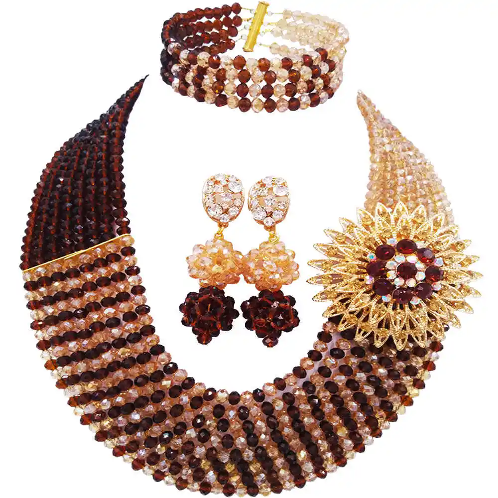 Модные фиолетовые и серебряные Африканские свадебные бусы ожерелье комплект ювелирных изделий с кристаллами 8JBK09
