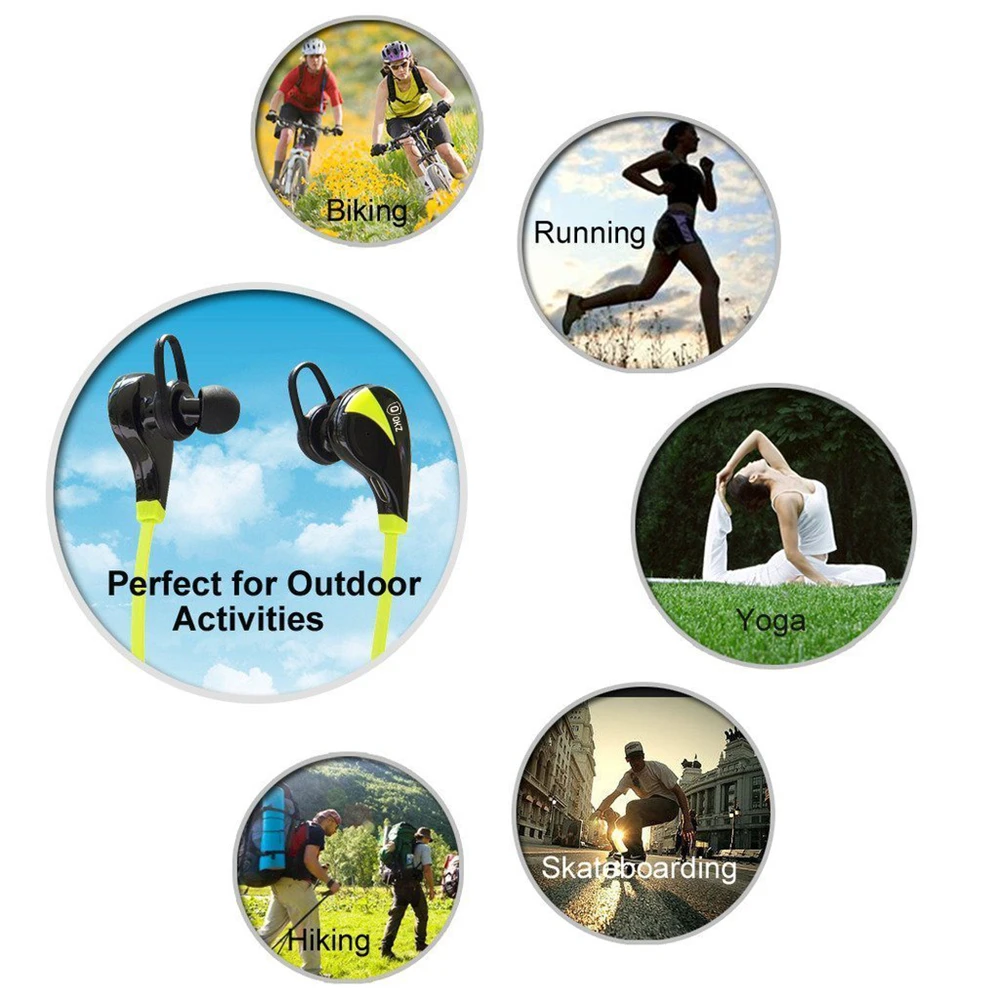 QKZ G6 Bluetooth 4.0 Sport Earphone Hand Free Wireless Bluetooth Headset Earphone Sports In-ear Bluetooth Earphone