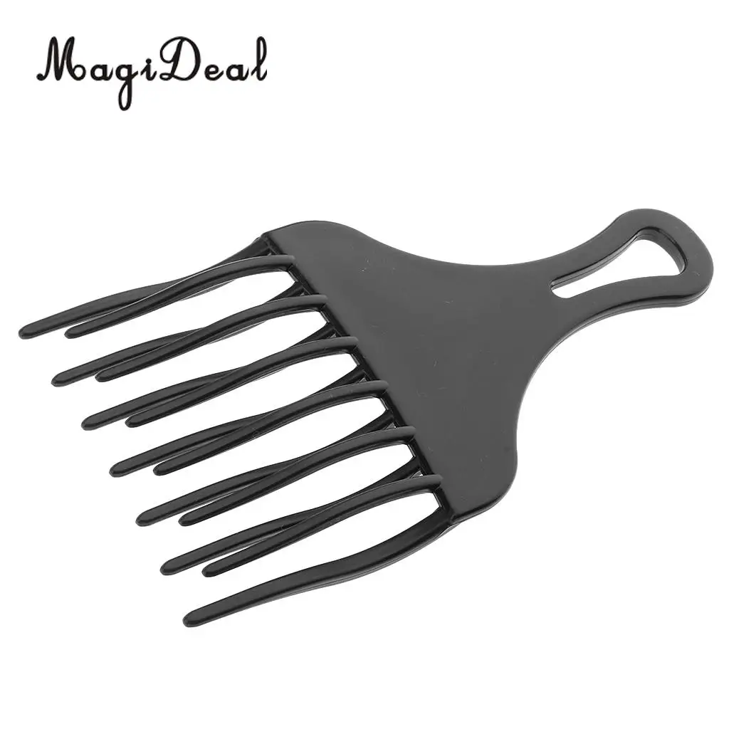 Plastic African American Afro Hair Pick Comb Detangle Wig Braid Lift Hairbrush Black hair combs Hairdressing Styling Tool