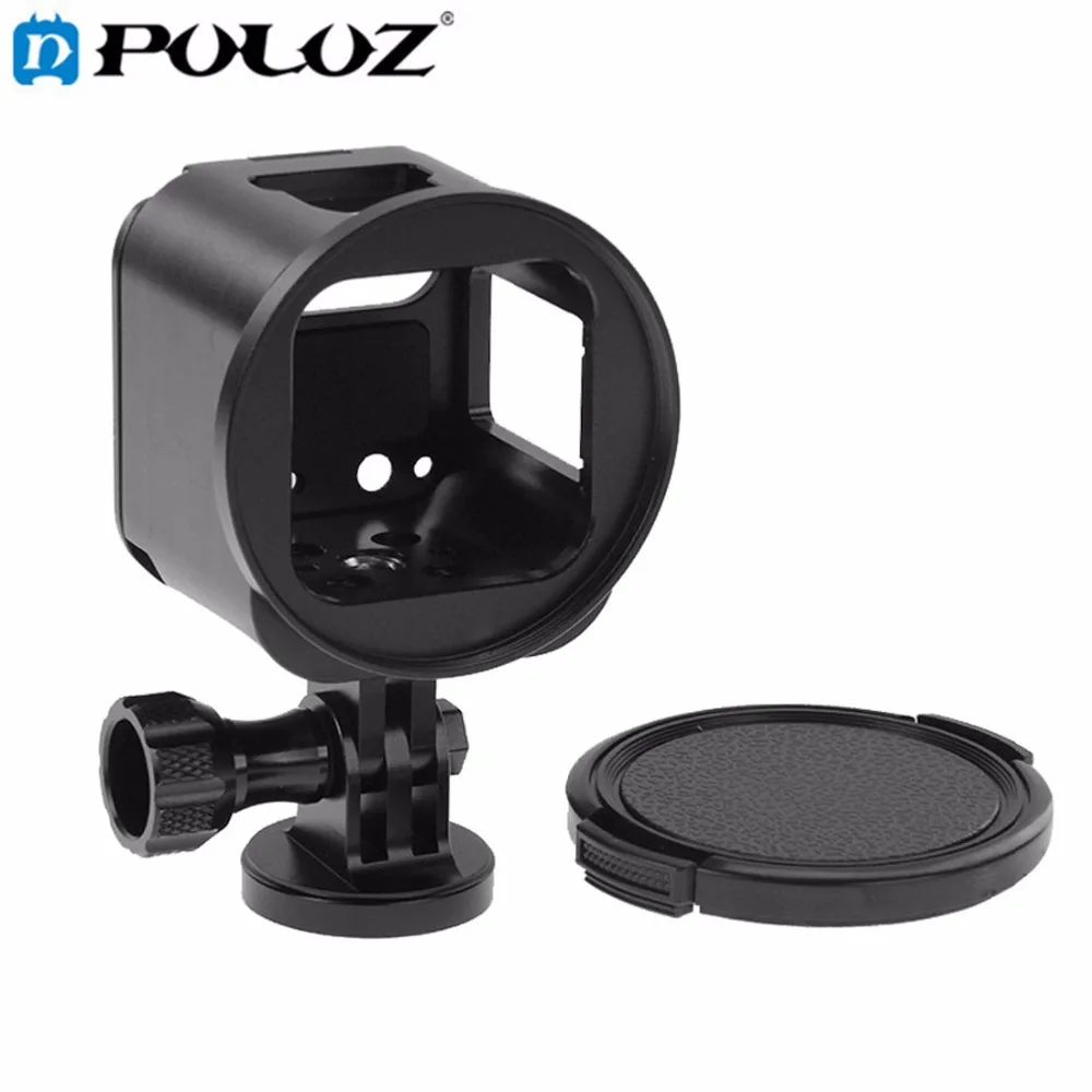 

Housing Shell CNC Metal Protective Cage Kit with Metal Wrench & Lens Cap & Screw & Tripod Adapter for GoPro HERO4 Session