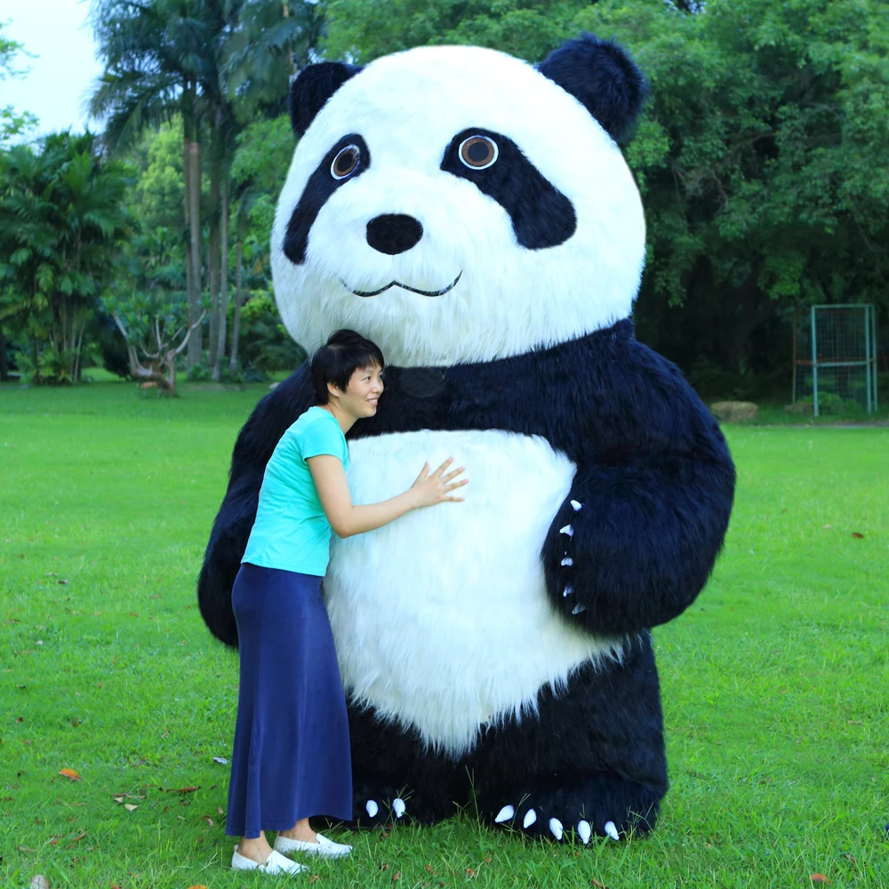 Новое поступление 2,6 м надувной костюм панды для рекламы заказной белый медведь надувной талисман Хэллоуин костюм для взрослых