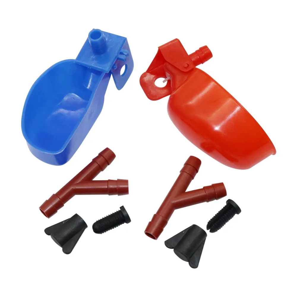 

10 sets Quail Automatic waterers Bird drinking cup Cages drinking Pigeon Waterer Chicken drinking cups Birds tools