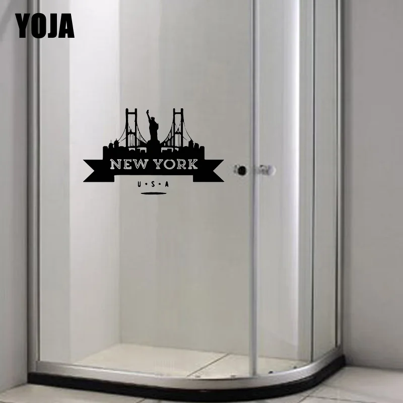 YOJA 15x24 2 см Нью-Йорк наклейки украшения Ванная комната Стекло стены дома Стикеры