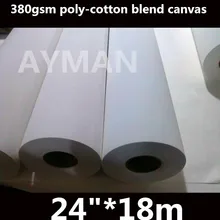 2"* 18 м 380 г Крытый поли хлопок парусина с рисунком для цифровой печати