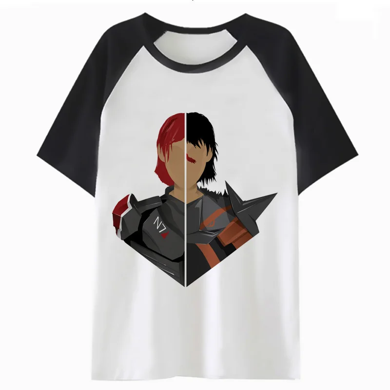 

Mass Effect Shepard t shirt harajuku clothing cartoon female graphic t-shirt women femme tee tshirt kawaii tops K2651