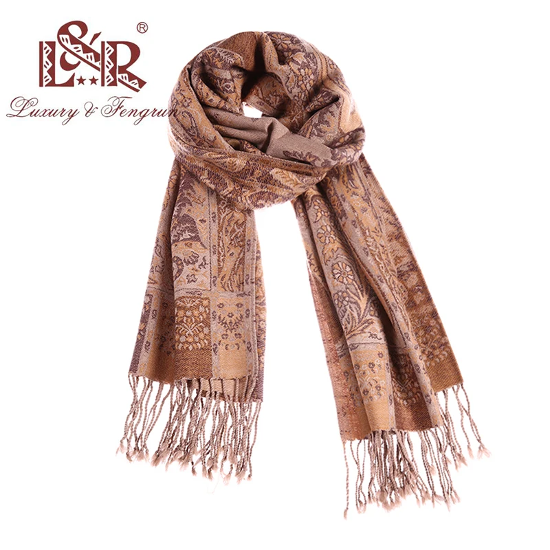 Fashion Design 100% Wool Scarf Women Autumn Winter Printing Head Scarves Foulard Paisley Female Shawl Bufands Mujer Pashmina|Women