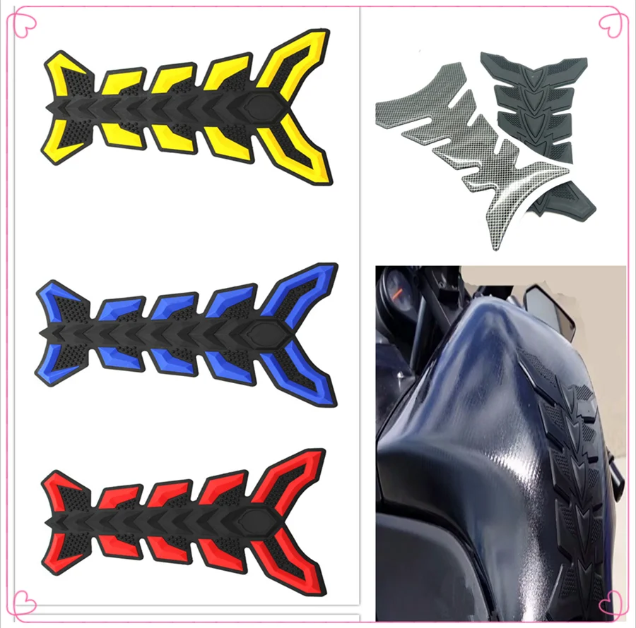 

Motorcycle fish Pad Oil Gas Fuel Tank Cover Sticker Decal Protector for Kawasaki NINJA 300 250R ZX636R ZX6RR 400R