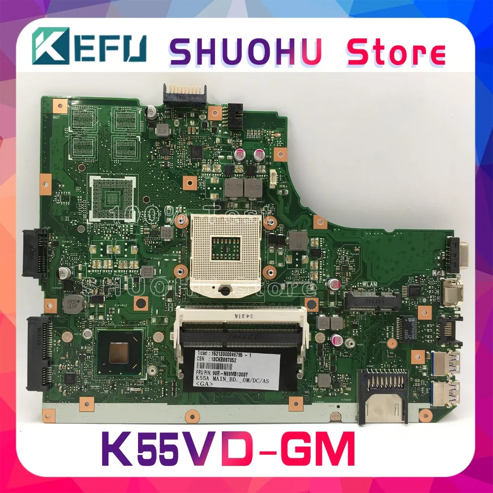 KEFU для ASUS K55VD A55V R500V K55V A55VD REV.3.0/3,1 Материнская плата ноутбука протестирована оригинальная материнская плата