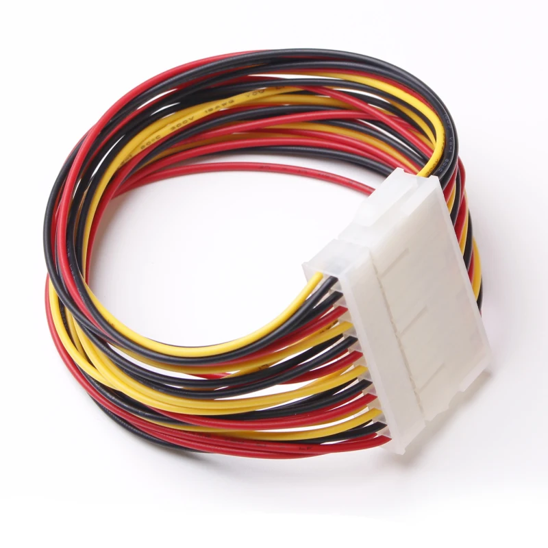 ULT-BEST Extension Cable ATX 24 Pin Male to 24P Female Power Supply Cables Internal PC PSU Riser Mining Cabo Power 30CM