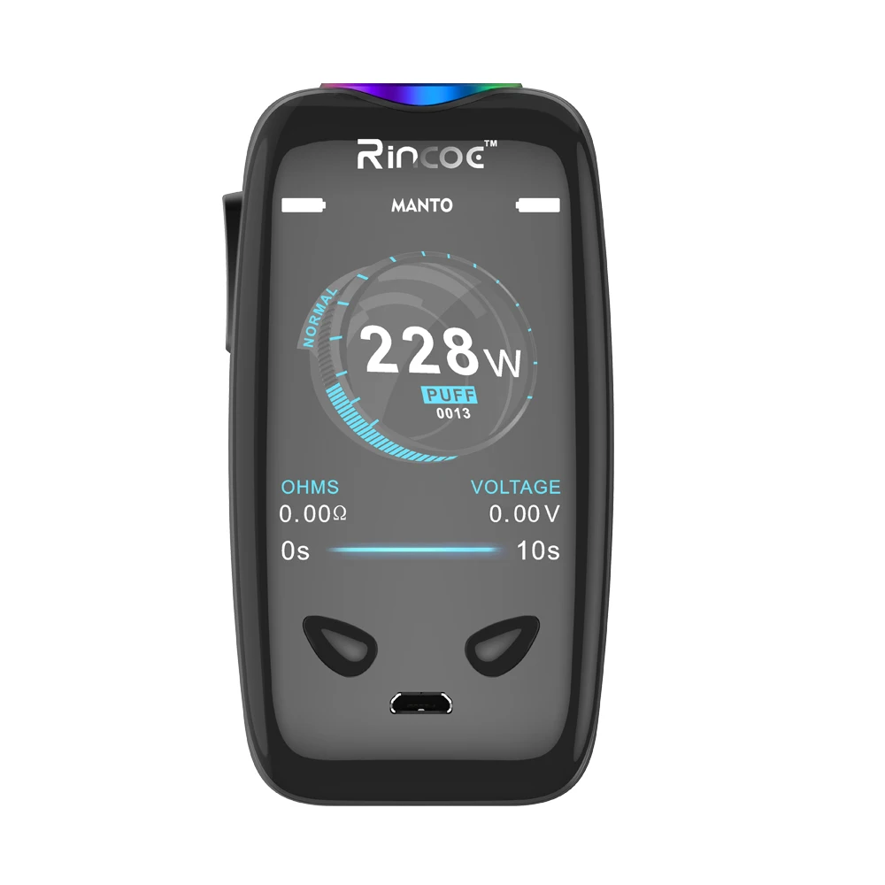Электронные сигареты Box моды оригинальная Rincoe манто 228 Вт модель TC VW режим/модель e