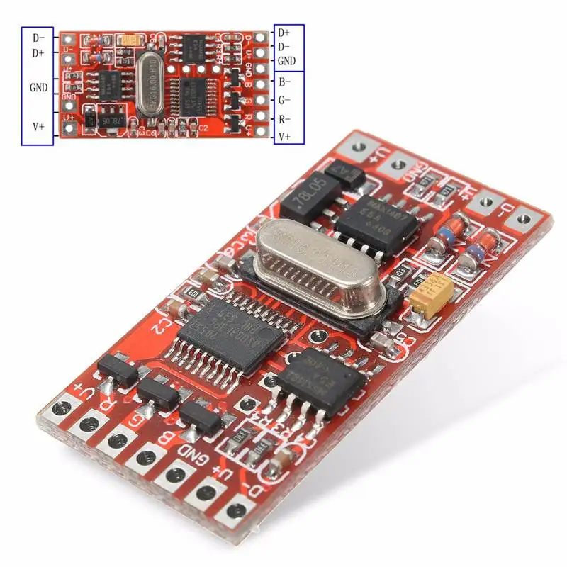 

72W 3 Channel 6A DMX512 Decoder Board Codering Module Controller For RGB LED Stage Light Spot Lights DC12-24V