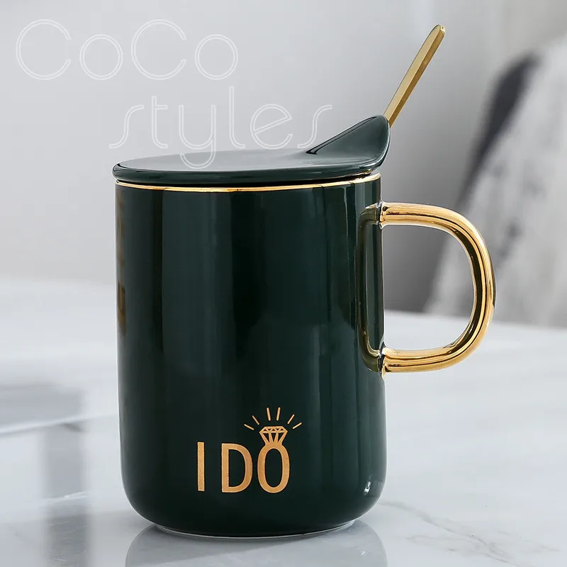 

Cocostyles InsFashion creative ceramic mugs with handle for modern home decor