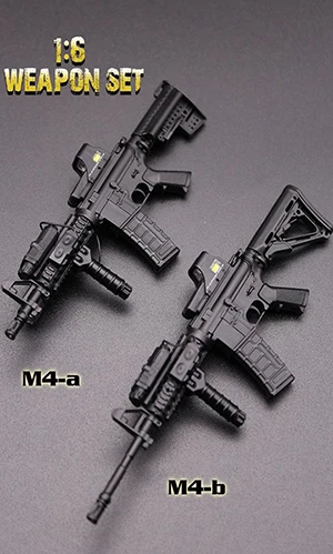 8 видов стилей 16 см пистолет 1/6 масштаб фигурка модель оружия аксессуары серии HK416 и M4 модель оружия игрушки для 1" Армейская фигурка - Цвет: M4-b