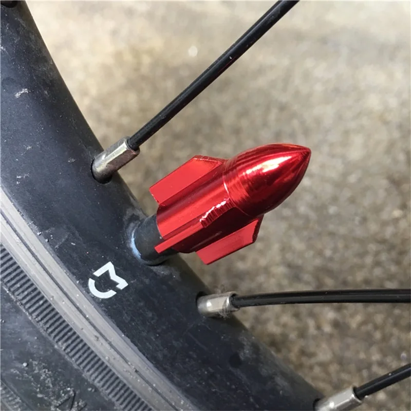 5PCS Aluminum Alloy Bike Valve Cap Cycling Bicycle Wheel Tire Leak