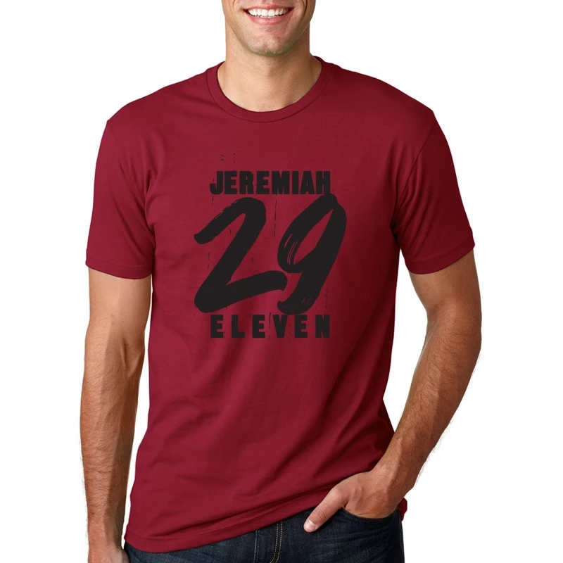 short sleeve t-shirt free shipping jeremiah 29 11 eleven