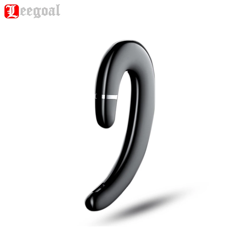 Beste Leegoal JR P2 Draadloze Bluetooth Sport Oortelefoon Oorhaak Geen Oordopje Geen Pijn Puur Geluid Ergonomische Hoofdtelefoon met Microfoon Voor iPhone