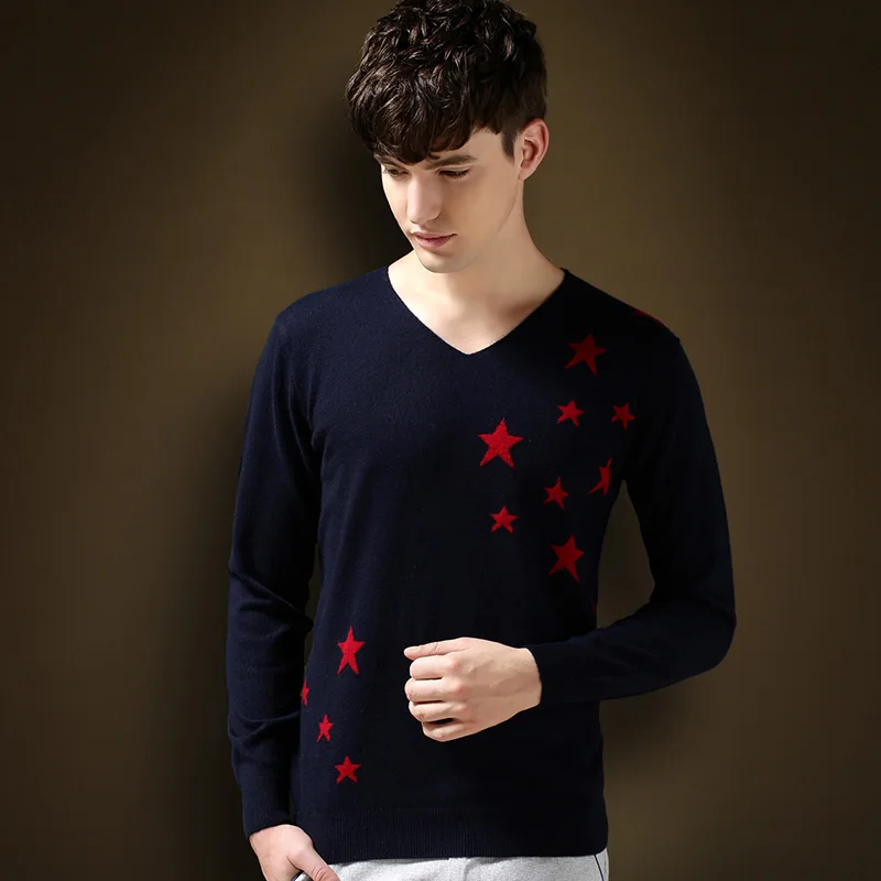 New Fashion Cashmere Wool font b Sweater b font font b Men b font Pullovers Brand