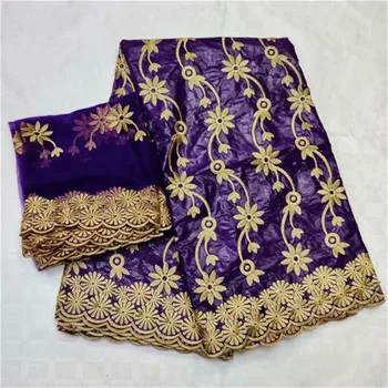 

Tissu african bazin riche fabric2019 hote sale bazin riche fabric brode bazin brode purple guinea getzner lace 5+2yard/lot