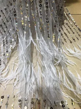 

nice design SYJ-12294 embroidered cord Tulle fabric Factory price Nigerian lace fabrics