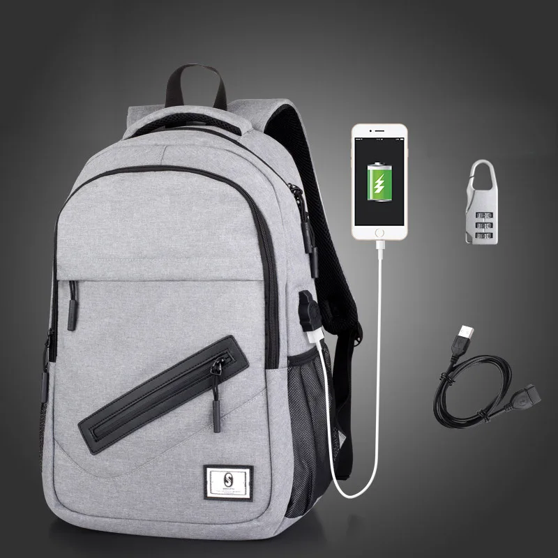 

Anti Thief USB Charge Men Backpack Laptop Backpack for Women Men School Backpack Bag for Teenagers Boys Girl Male Travel Mochila